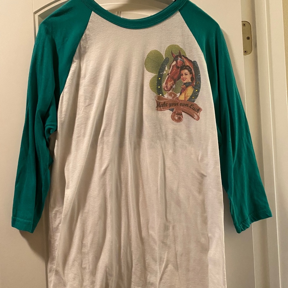 Lady Luck Raglan T-Shirt- Size L